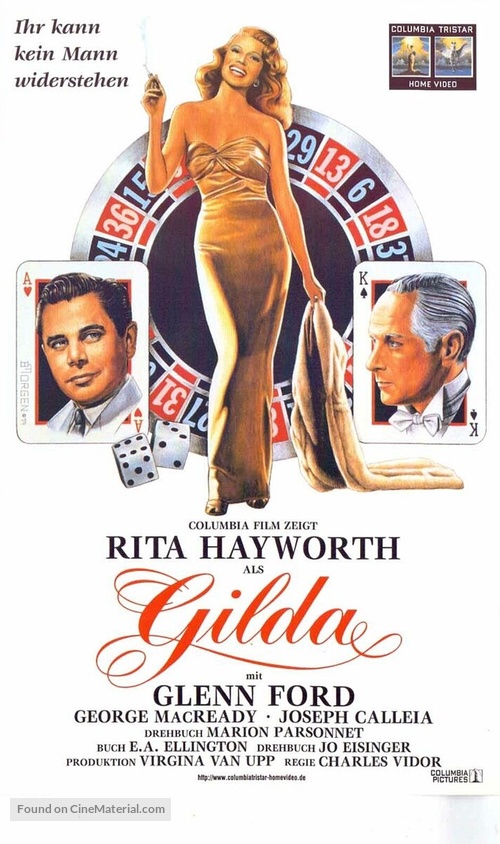 Gilda - German VHS movie cover