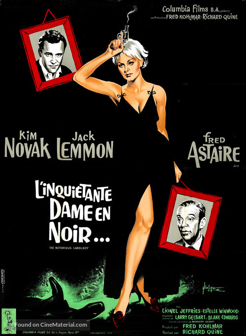 The Notorious Landlady - French Movie Poster