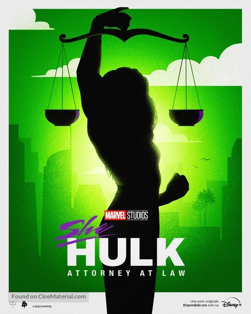 &quot;She-Hulk: Attorney at Law&quot; - Italian Movie Poster