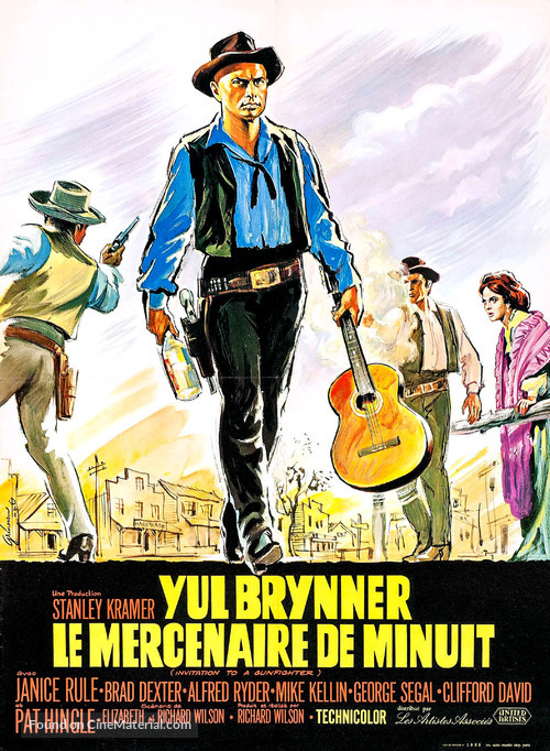 Invitation to a Gunfighter (1964) French movie poster