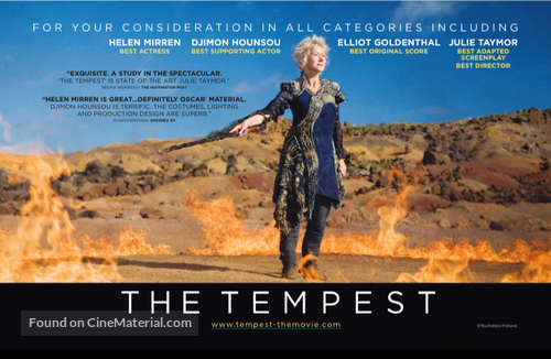 The Tempest - For your consideration movie poster