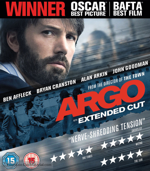 Argo - British Blu-Ray movie cover