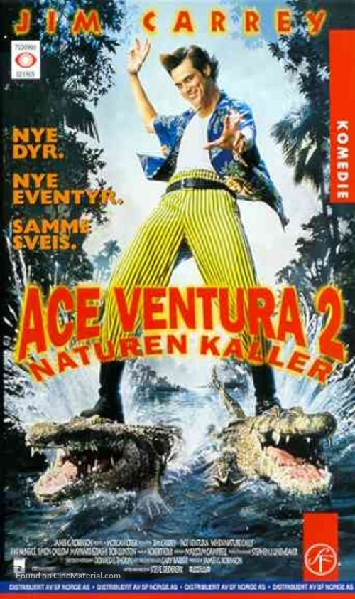 Ace Ventura: When Nature Calls - Norwegian VHS movie cover