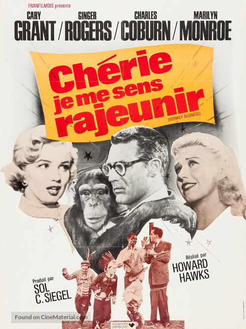 Monkey Business - French Re-release movie poster