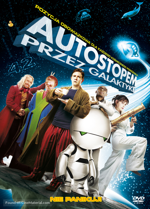 The Hitchhiker&#039;s Guide to the Galaxy - Polish DVD movie cover