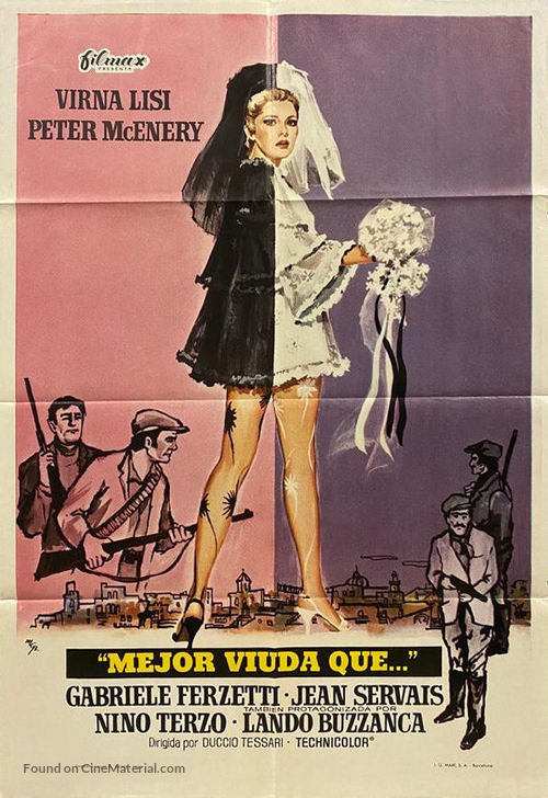 Meglio vedova - Spanish Movie Poster