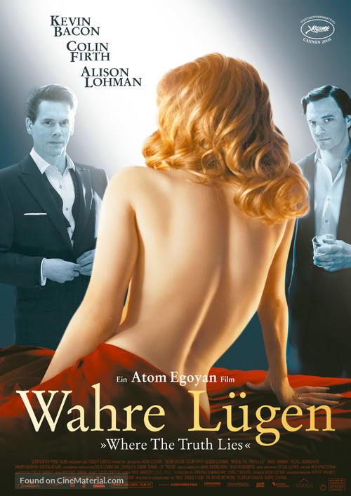 Where the Truth Lies - German Movie Poster