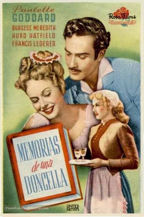 The Diary of a Chambermaid - Spanish Movie Poster