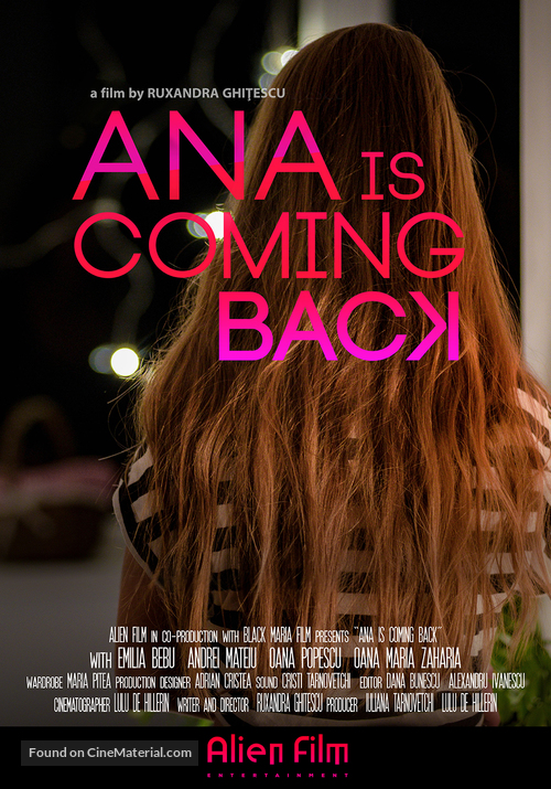 Ana is Coming Back - Romanian Movie Poster