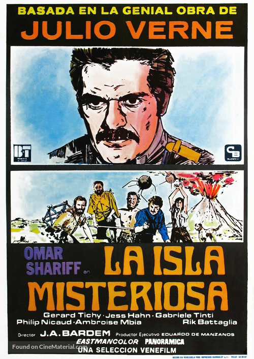 Isla misteriosa y el capit&aacute;n Nemo, La - Venezuelan Movie Poster