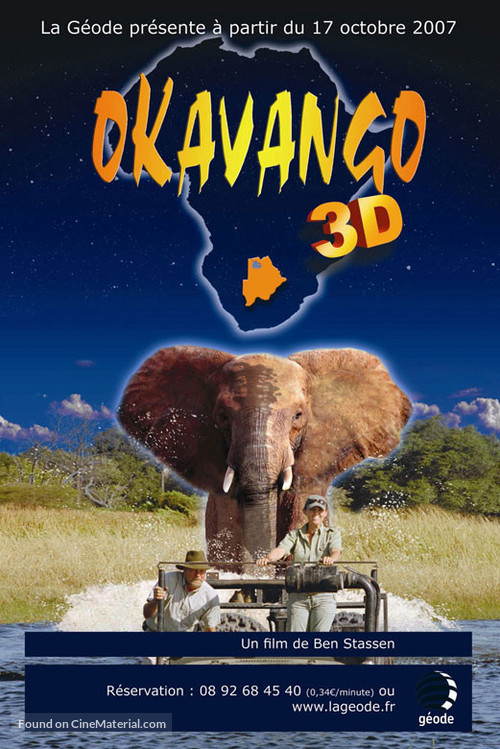 African Adventure: Safari in the Okavango - French Movie Poster