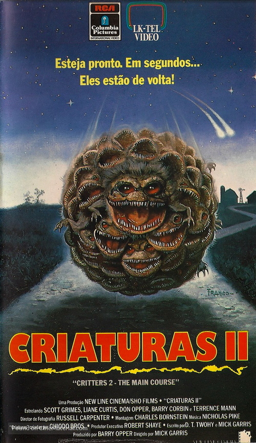 Critters 2: The Main Course - Brazilian VHS movie cover