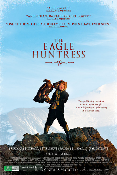 The Eagle Huntress - Australian Movie Poster