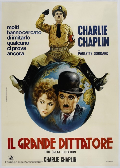 The Great Dictator - Italian Re-release movie poster