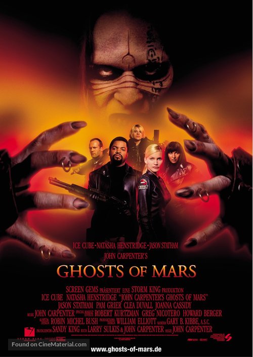 Ghosts Of Mars - German Movie Poster