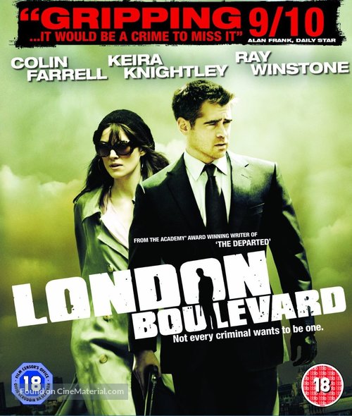 London Boulevard - British Blu-Ray movie cover