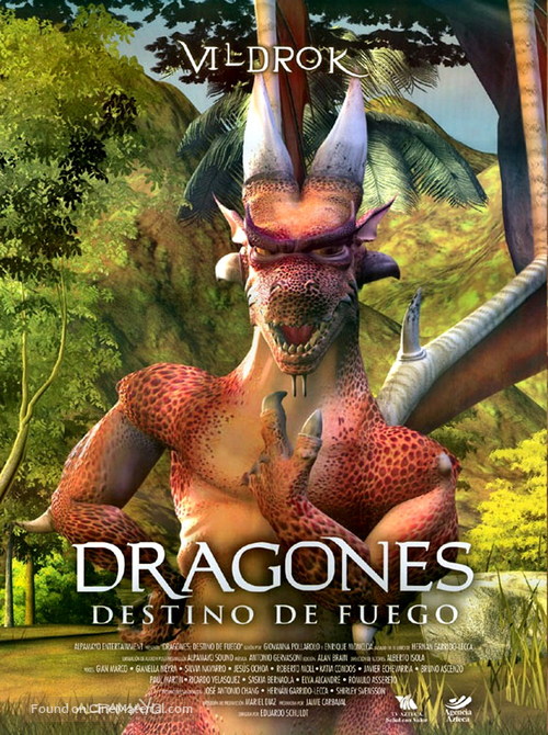 Dragones: destino de fuego - Mexican Movie Poster