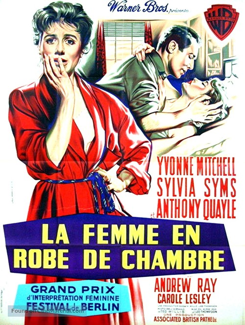 Woman in a Dressing Gown - French Movie Poster