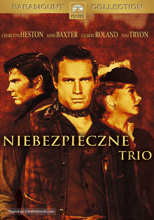 Three Violent People - Polish DVD movie cover