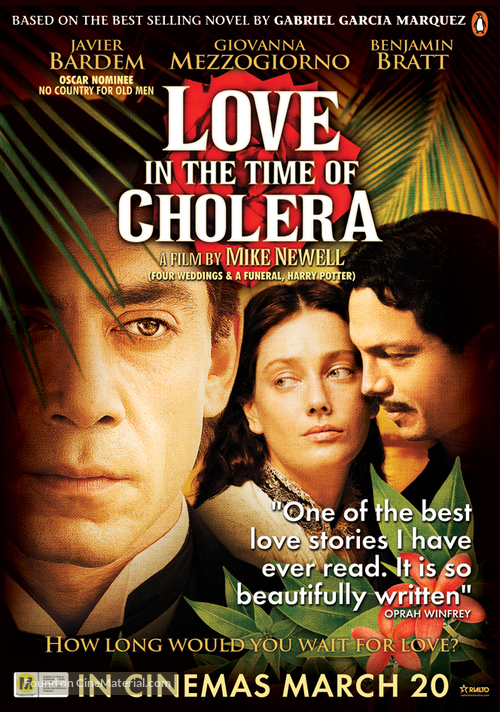 Love in the Time of Cholera - New Zealand Movie Poster