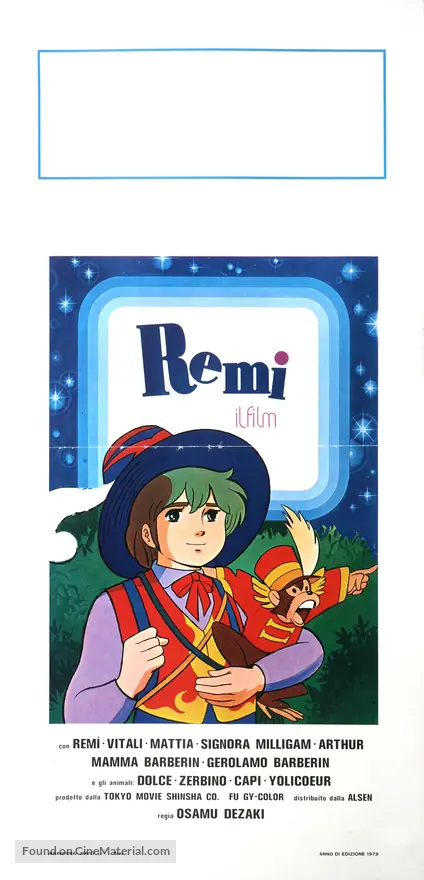 Rittai Anime Ie Naki Ko Remi 1977 Italian Movie Poster Rittai Anime Ie Naki Ko Remi 1977 Italian Movie Poster
