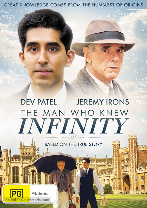 The Man Who Knew Infinity - Australian Movie Cover