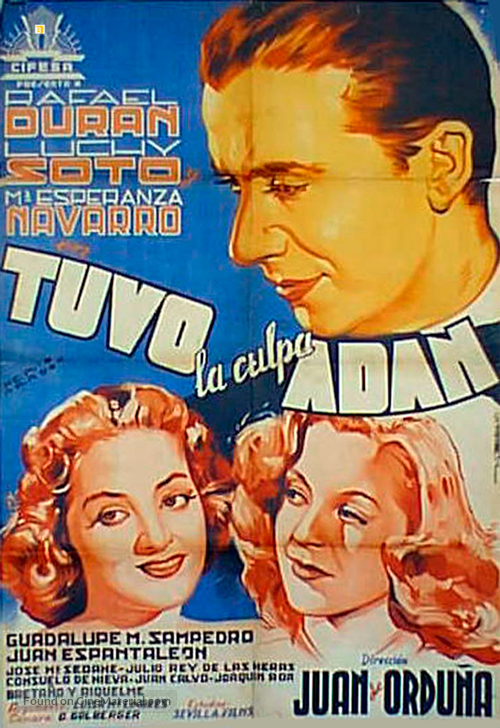 Tuvo la culpa Ad&aacute;n - Spanish Movie Poster