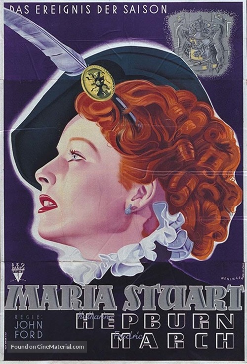 Mary of Scotland - German Movie Poster