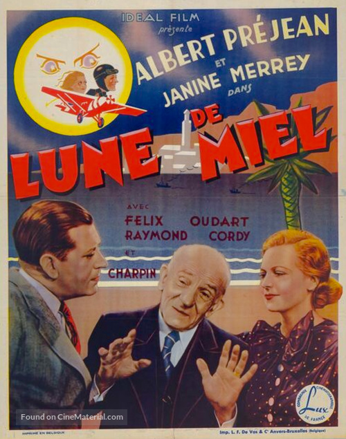 Lune de miel - Belgian Movie Poster