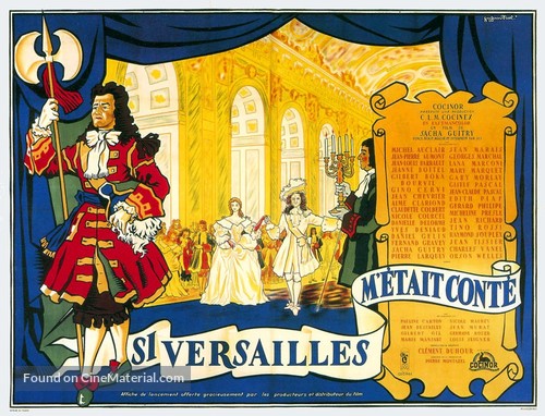 Si Versailles m&#039;&eacute;tait cont&eacute; - French Movie Poster