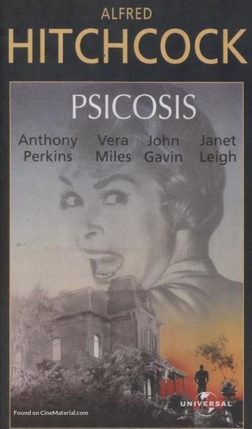 Psycho - Spanish VHS movie cover