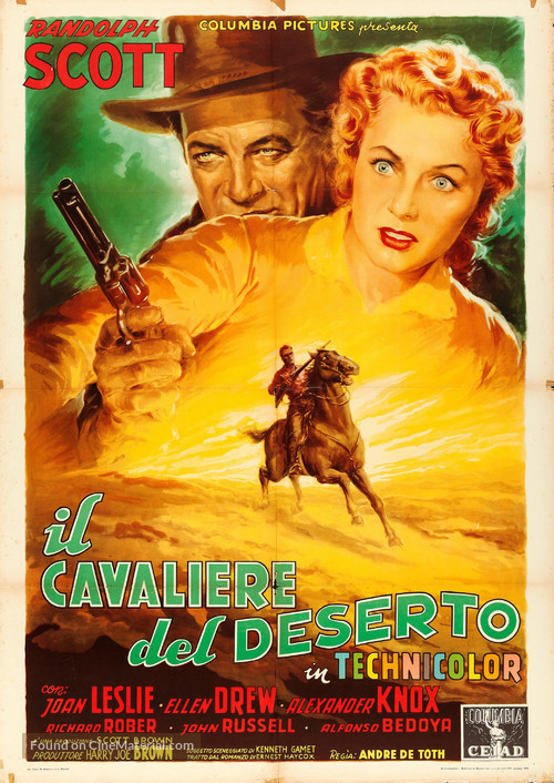 Man in the Saddle - Italian Movie Poster