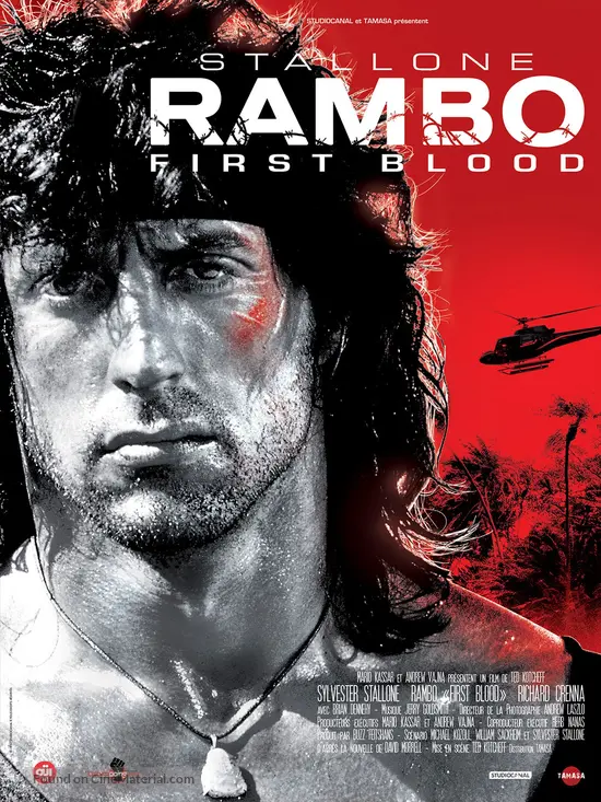 First Blood - French Re-release movie poster