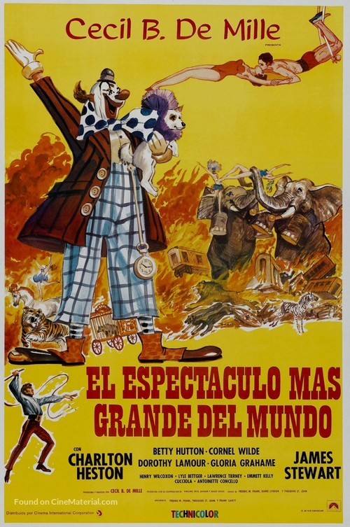 The Greatest Show on Earth - Argentinian Movie Poster