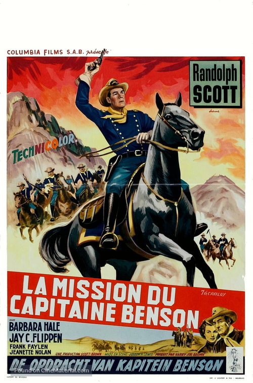 7th Cavalry - Belgian Movie Poster