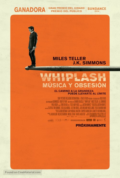 Whiplash - Mexican Theatrical movie poster