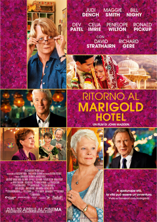 The Second Best Exotic Marigold Hotel - Italian Movie Poster