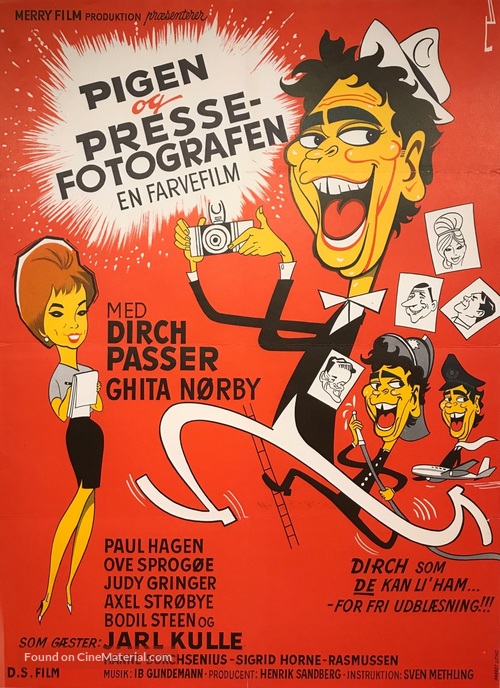 Pigen og pressefotografen - Danish Movie Poster