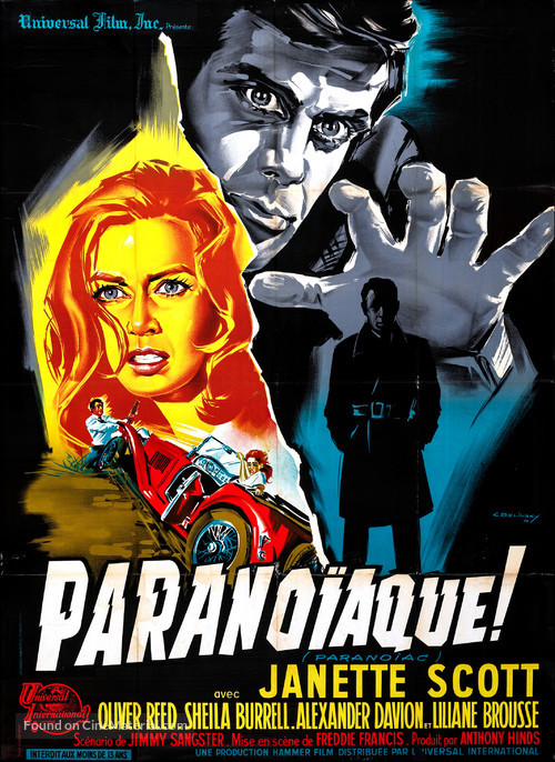 Paranoiac - French Movie Poster