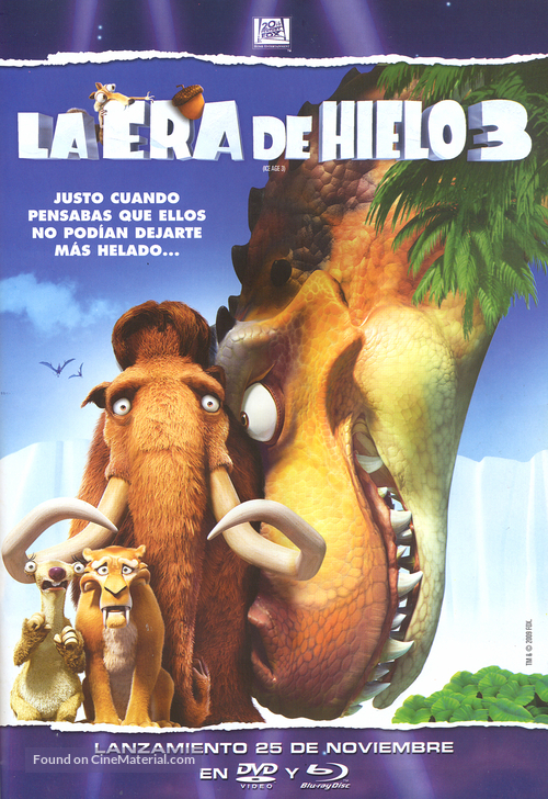 Ice Age: Dawn of the Dinosaurs - Argentinian Movie Cover