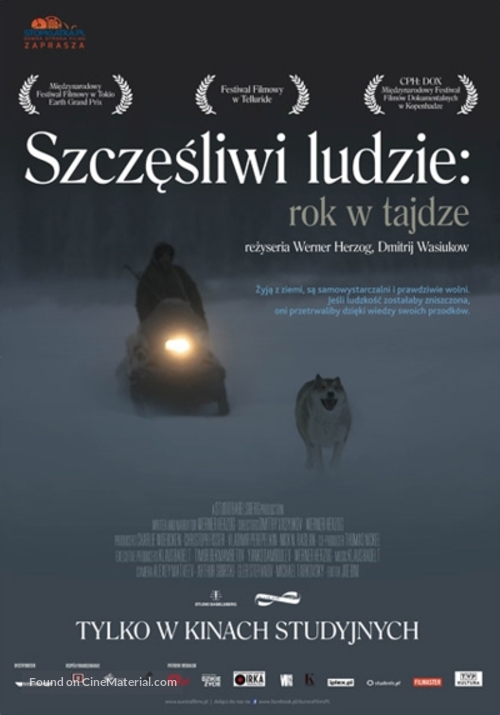 Happy People: A Year in the Taiga - Polish Movie Poster