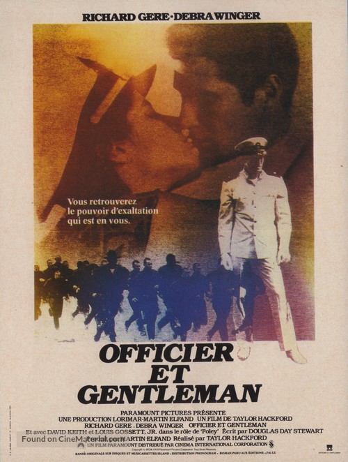 An Officer and a Gentleman - French Movie Poster