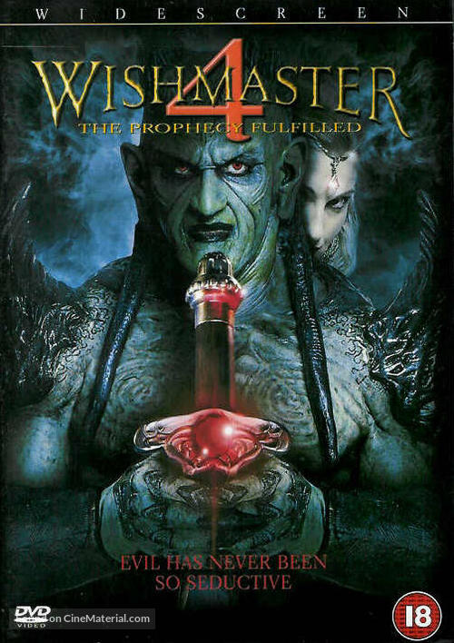 Wishmaster 4: The Prophecy Fulfilled - British DVD movie cover