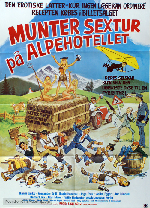 Drei Schwedinnen in Oberbayern - Danish Movie Poster