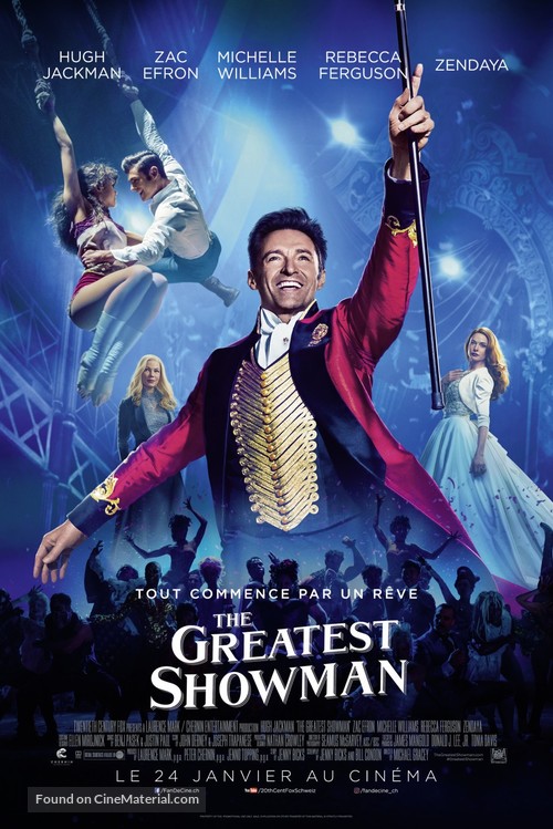 The Greatest Showman - Swiss Movie Poster
