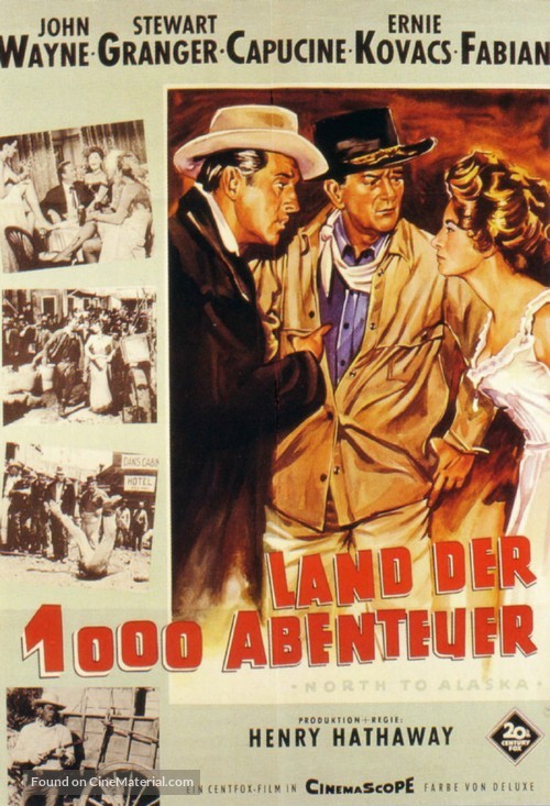 North to Alaska - German Movie Poster