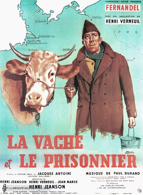 La vache et le prisonnier - French Movie Poster