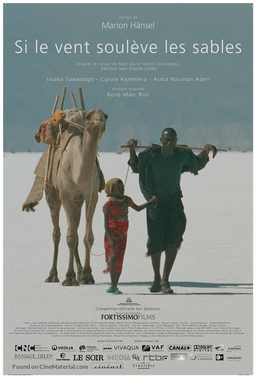 Si le vent soul&eacute;ve les sables - Belgian Movie Poster