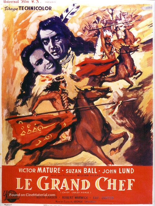 Chief Crazy Horse - French Movie Poster