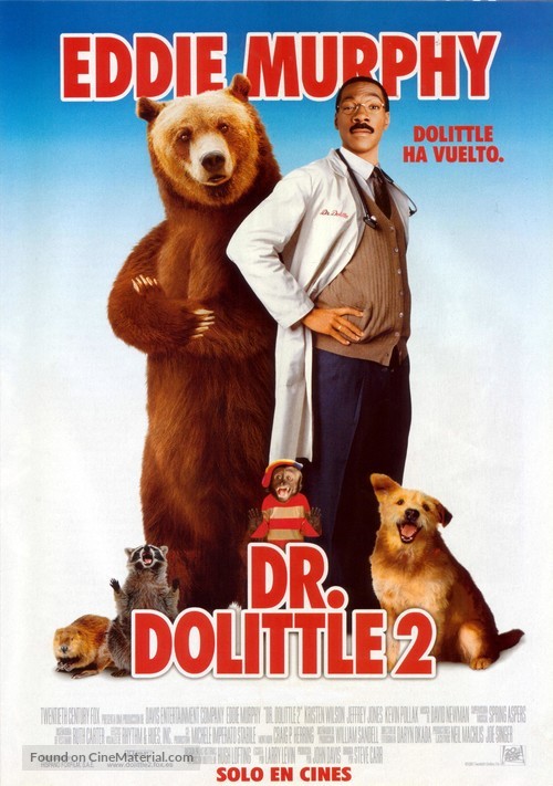 Doctor Dolittle 2 - Spanish Movie Poster